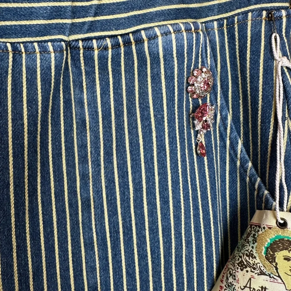 🆕 Aratta- ALAIA STRIPE DENIM PANTS